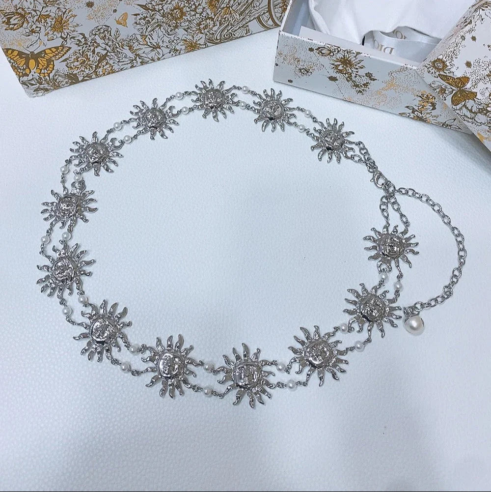 Dior Toile de Jouy Soleil Chain Belt 206367