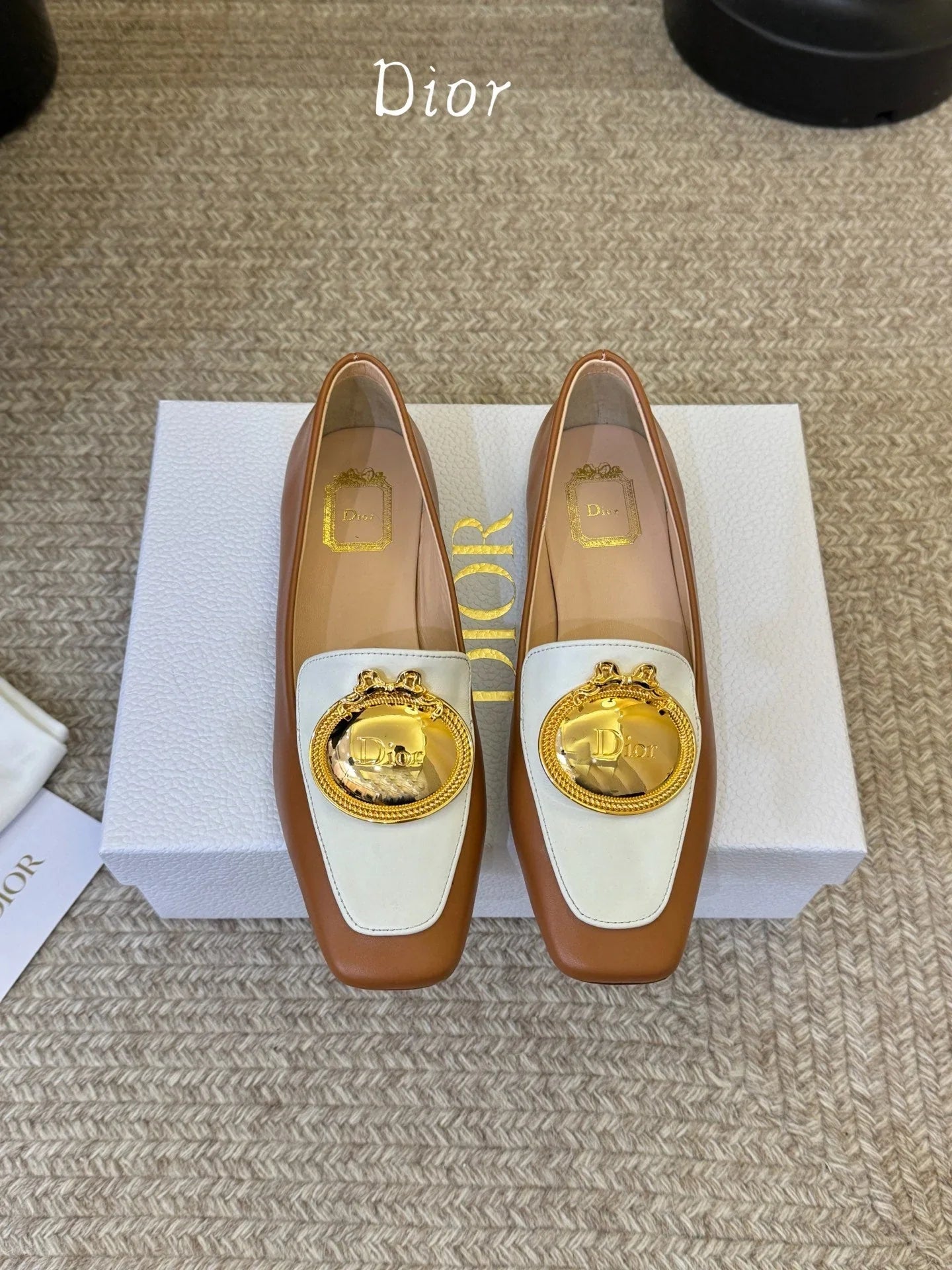 Dior 2026 Medaillon Logo Loafer Cowhide 884816