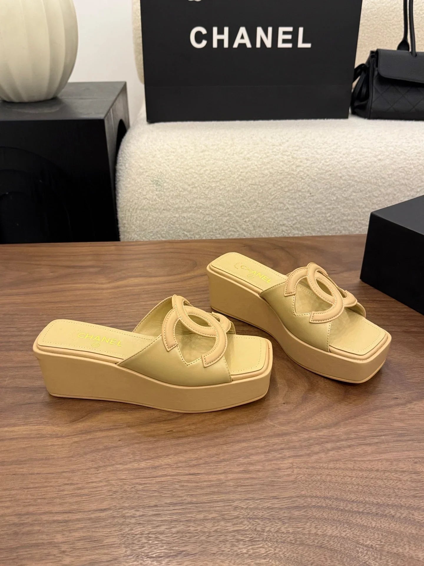 CC 2026 Slide Sandal 50mm Leather 948636