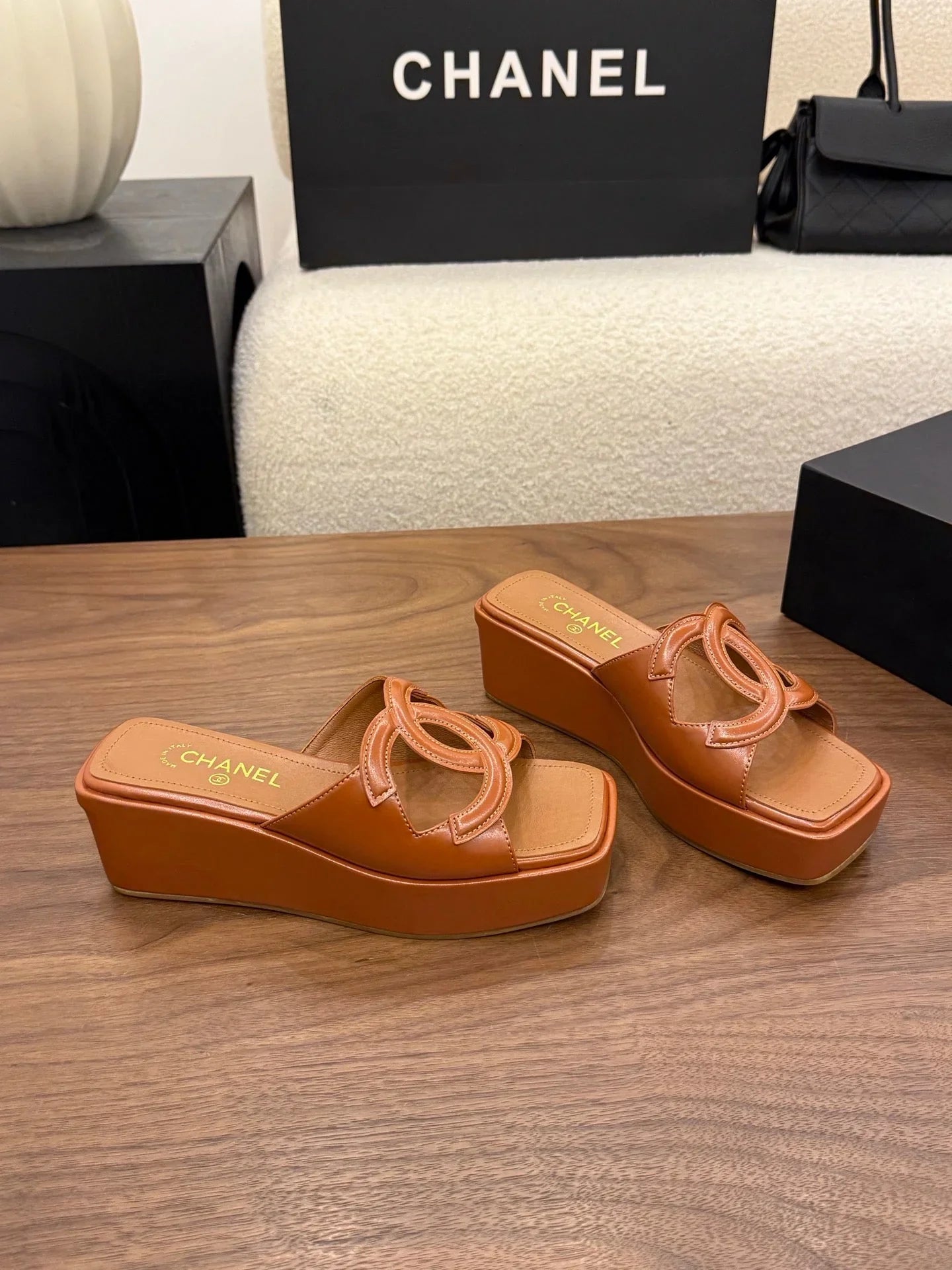 CC 2026 Slide Sandal 50mm Leather 948636