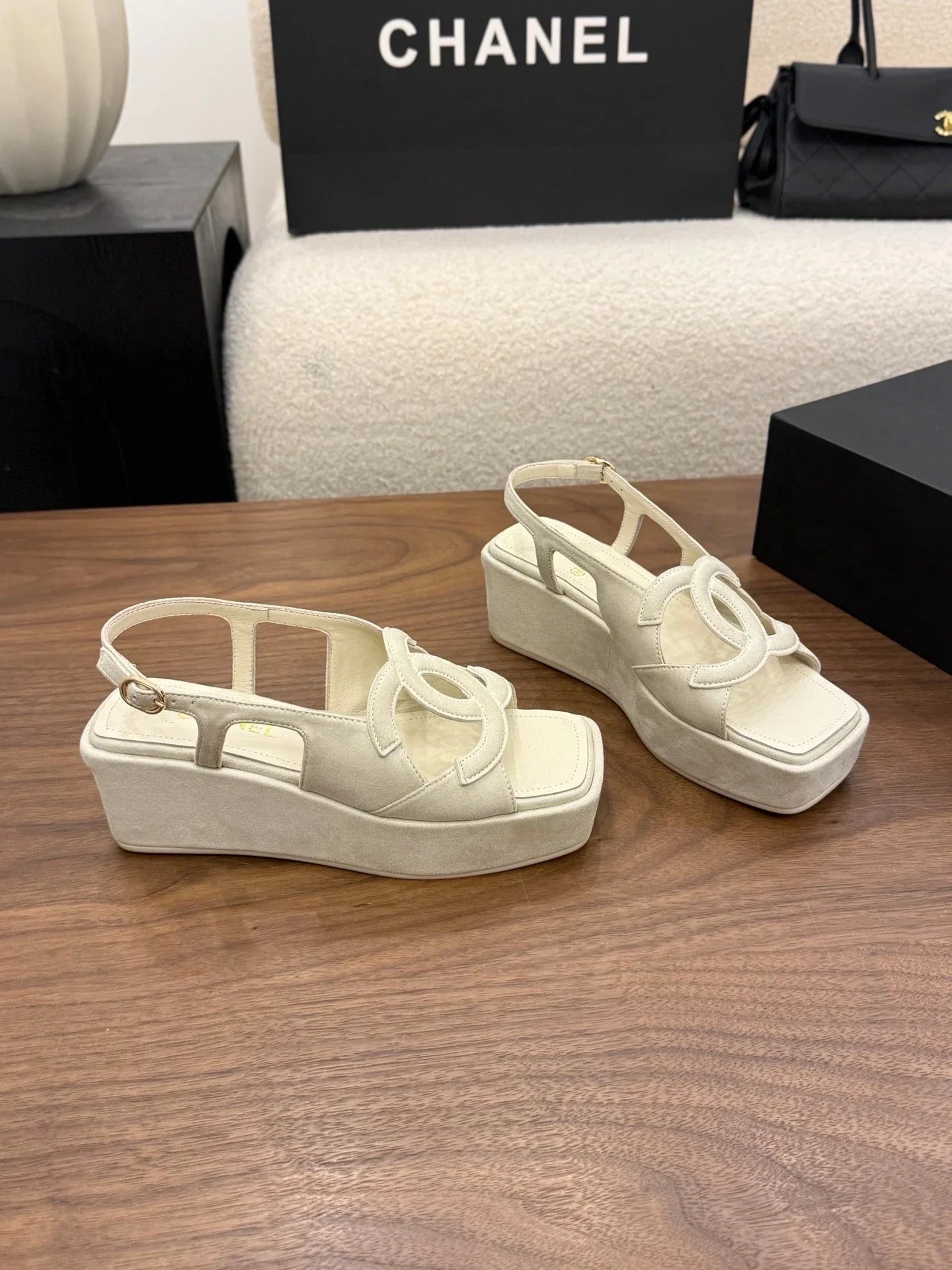 CC 2026 Strap Sandal 50mm Leather 948635