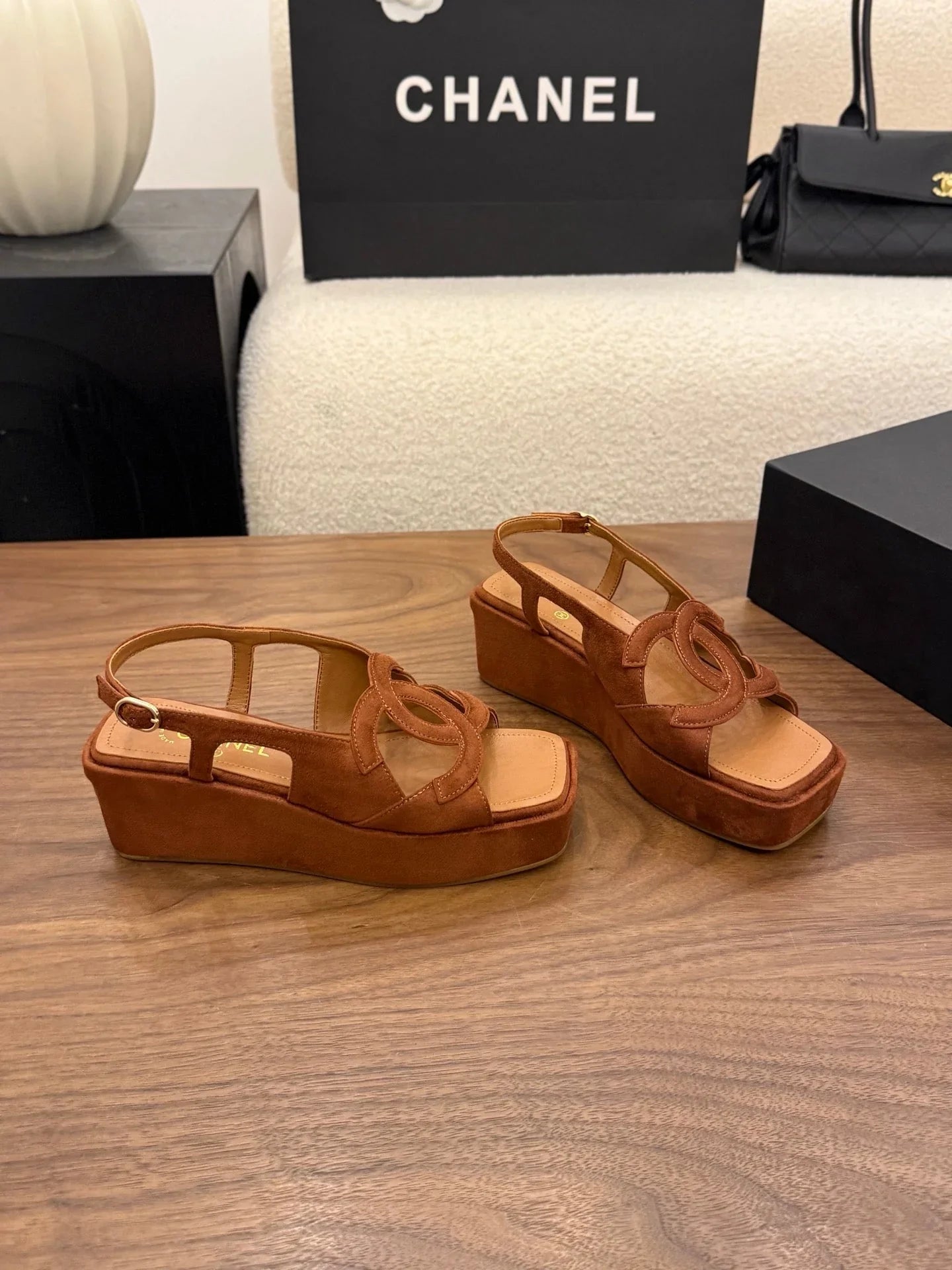 CC 2026 Strap Sandal 50mm Leather 948635