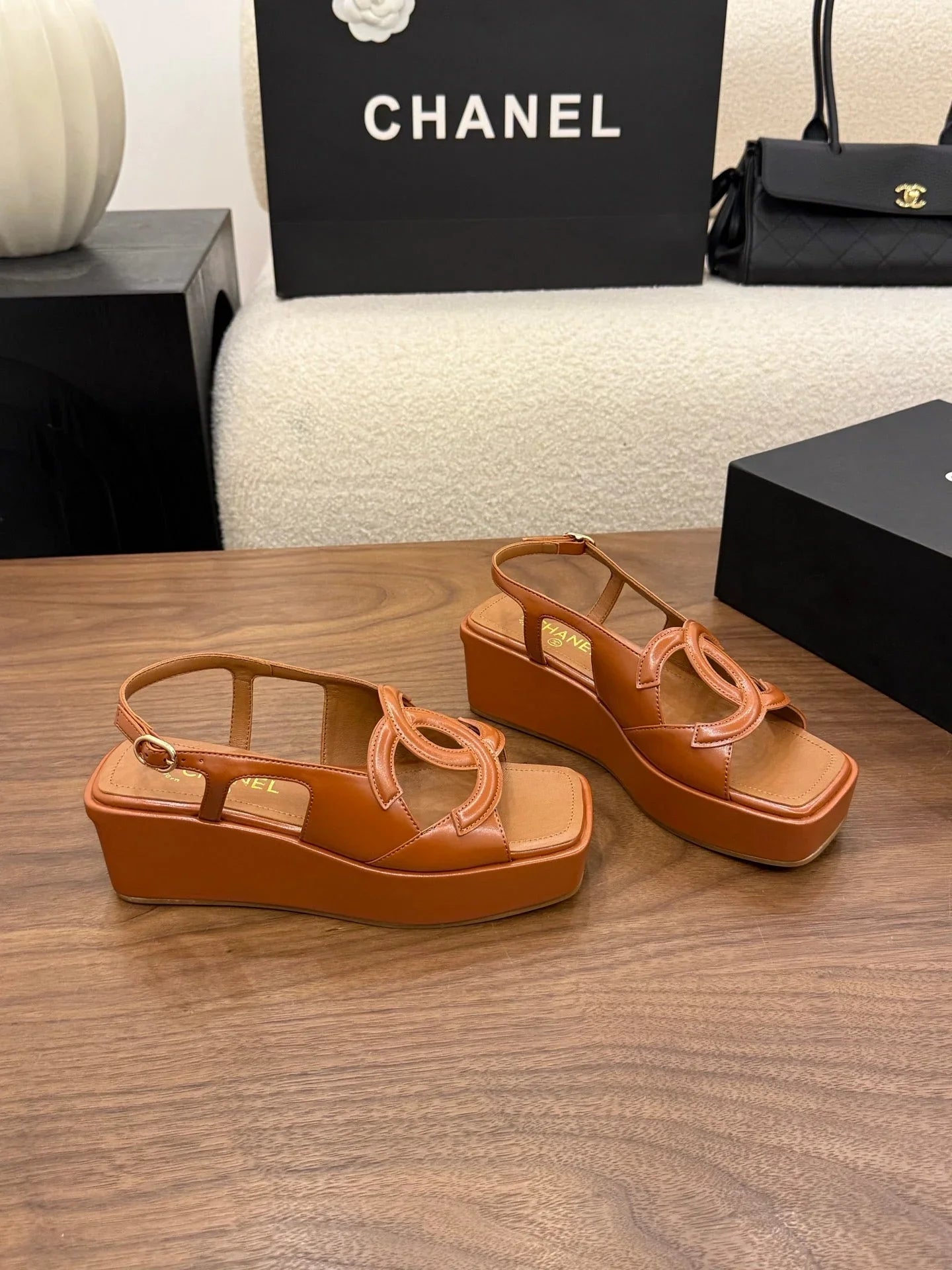 CC 2026 Strap Sandal 50mm Leather 948635