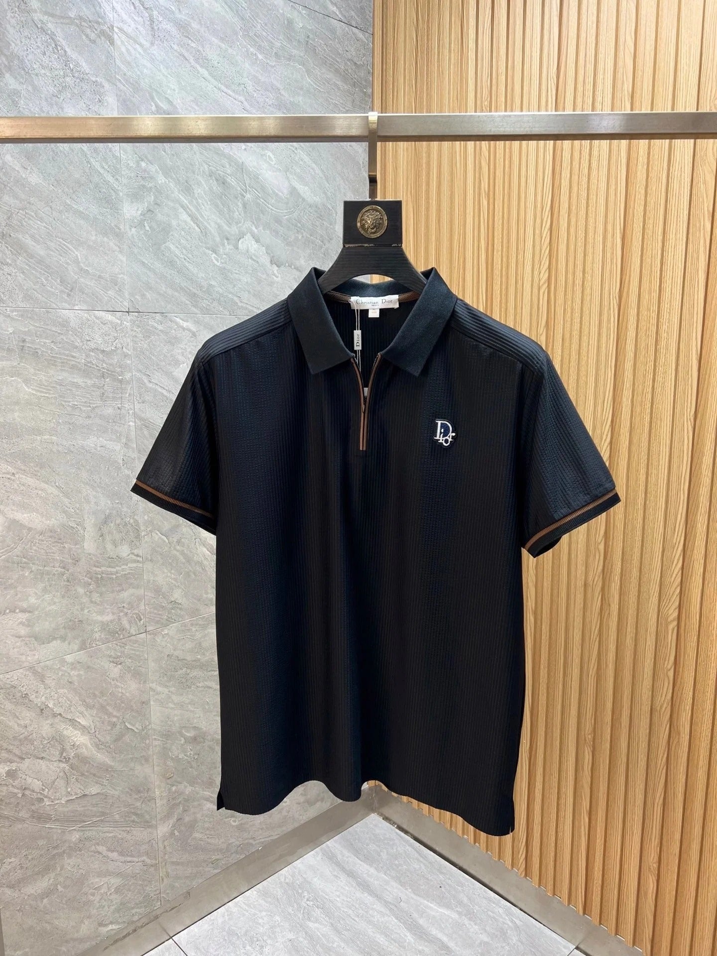 CD 2026 Short-Sleeve Polo Shirt Cotton Ribbed 316770