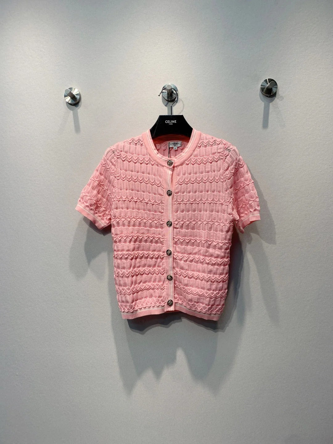 Chanel 2026 Openwork Knit Sweater Cardigan 402075