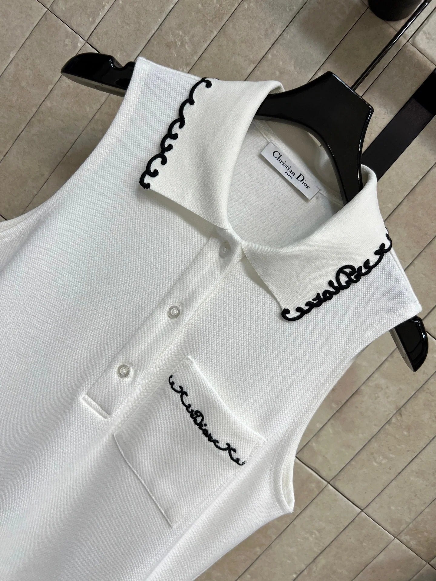 Dior 2026 Sleeveless Polo Dress Cotton 401756