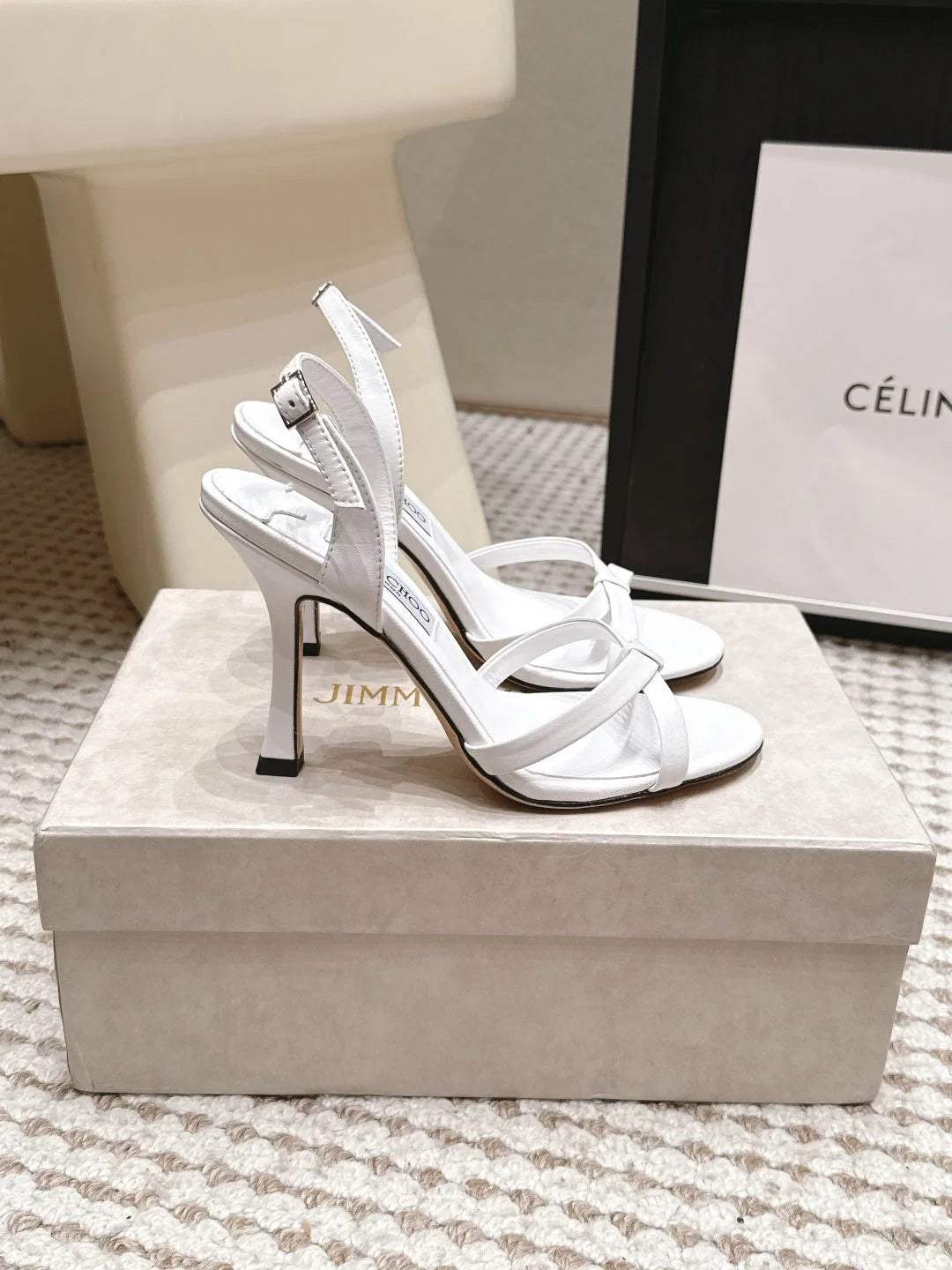 Jimmy Choo 2026 Elsy Sandals 10.5cm Suede Leather 930980