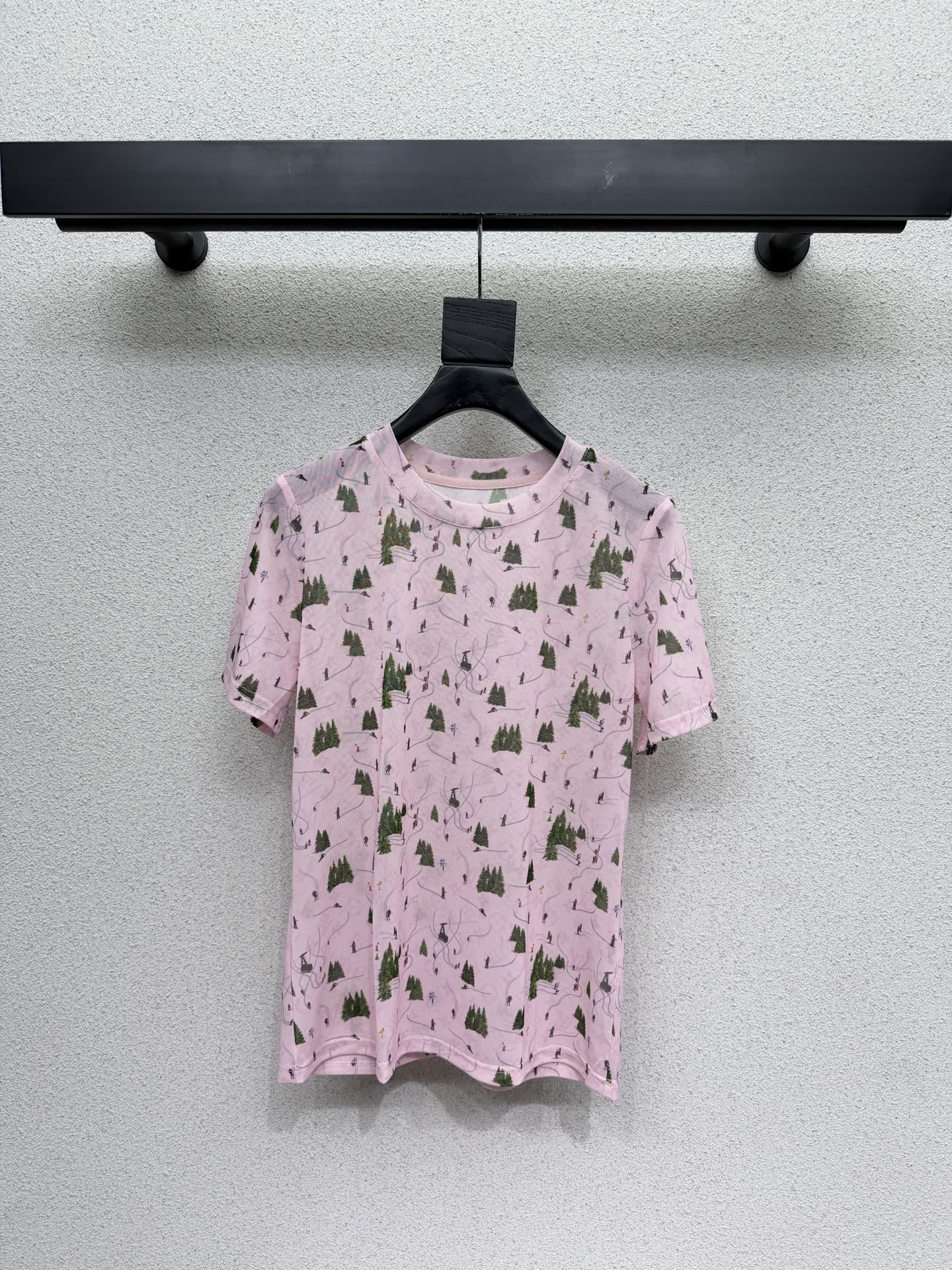 LV Mesh Short-Sleeved Top Polyester 398309